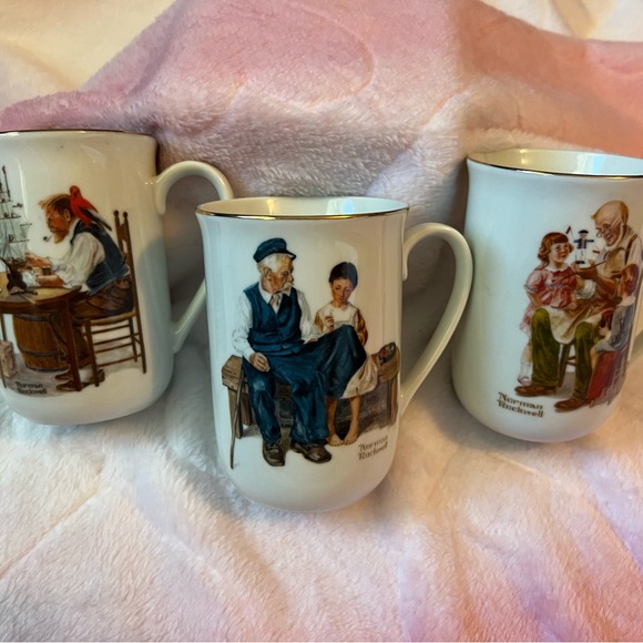 πHost PickπNEW & UNUSED Vintage Normal Rockwell Cups - Picture 2 of 9